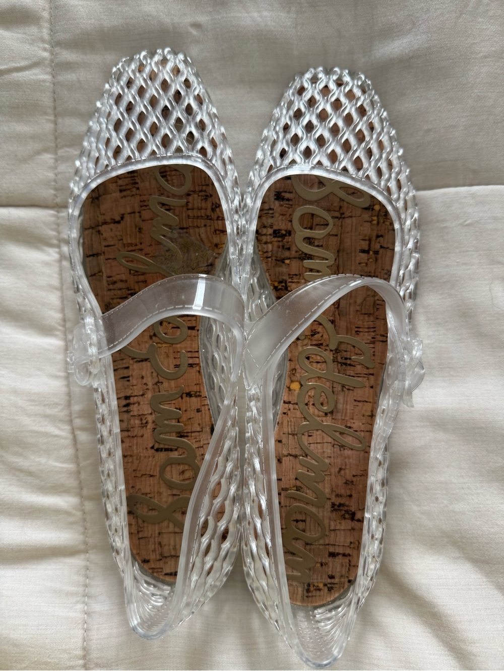 Sam Edelman Michaela Clear Jelly Mary Jane Flats Women's Size 7 NW